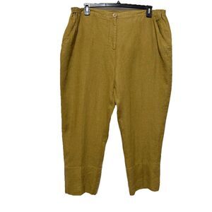 Flax 100% Linen Pants Size L
